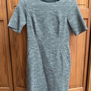 Lands' End Women's Gray Midi Dress